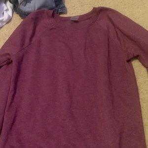 Long sleeve burgundy sweater
